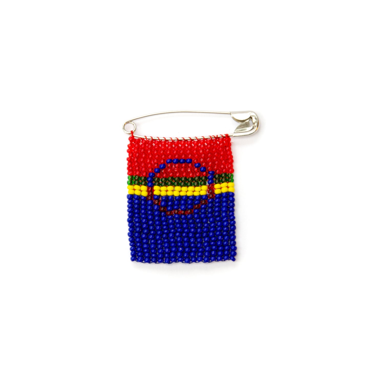 Sámi Flag Safety Pin