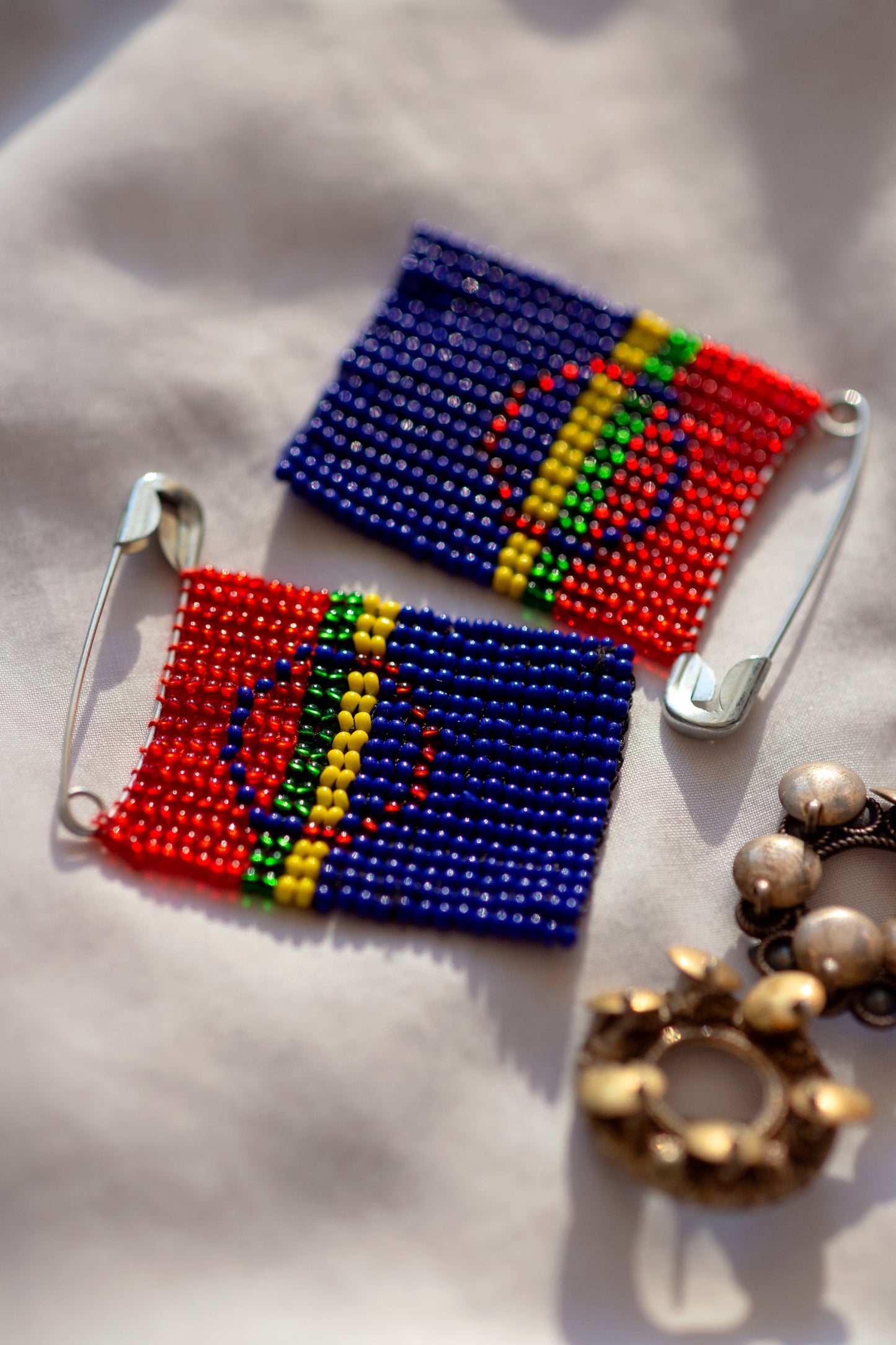 Sámi Flag Safety Pin