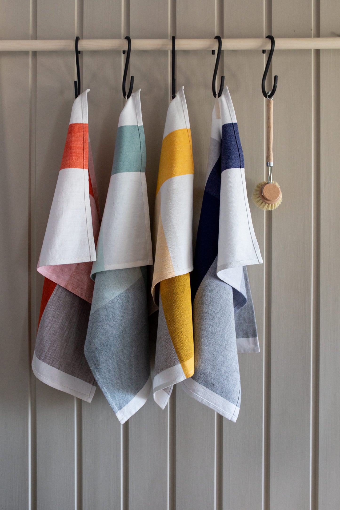 Tea towel gradient petrol, pack of 2