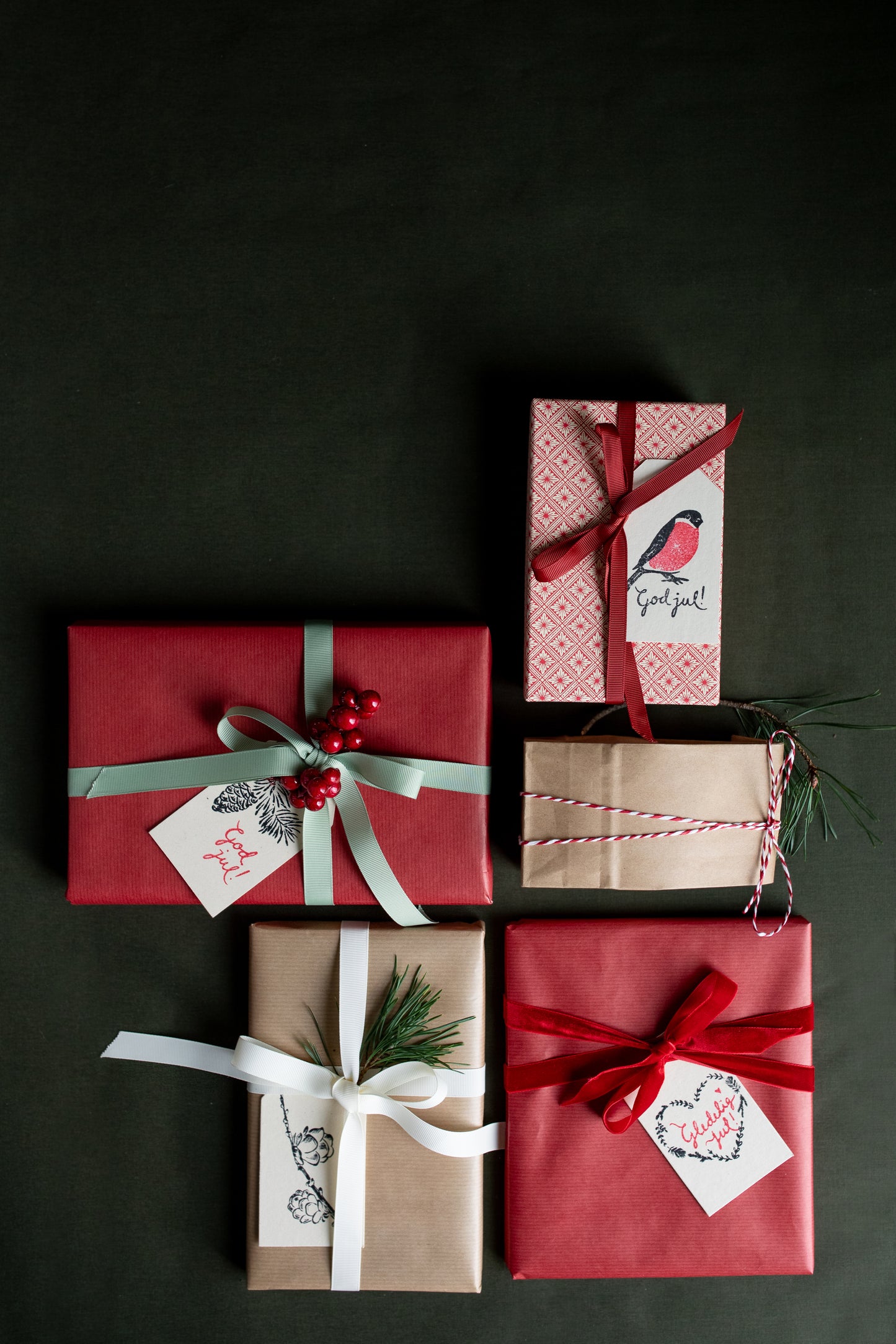 Christmas Gift Tag, Pack of 4 (Norwegian)