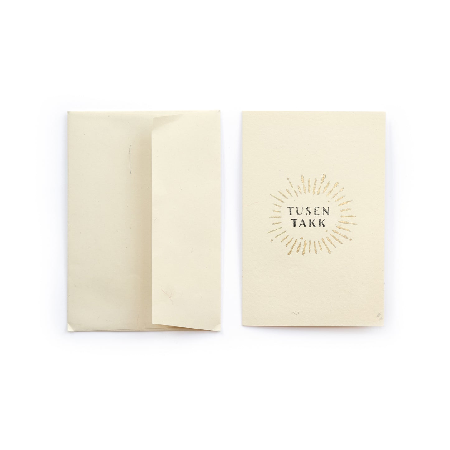 Stamped Card with Envelope, Tusen Takk! (Norwegian)