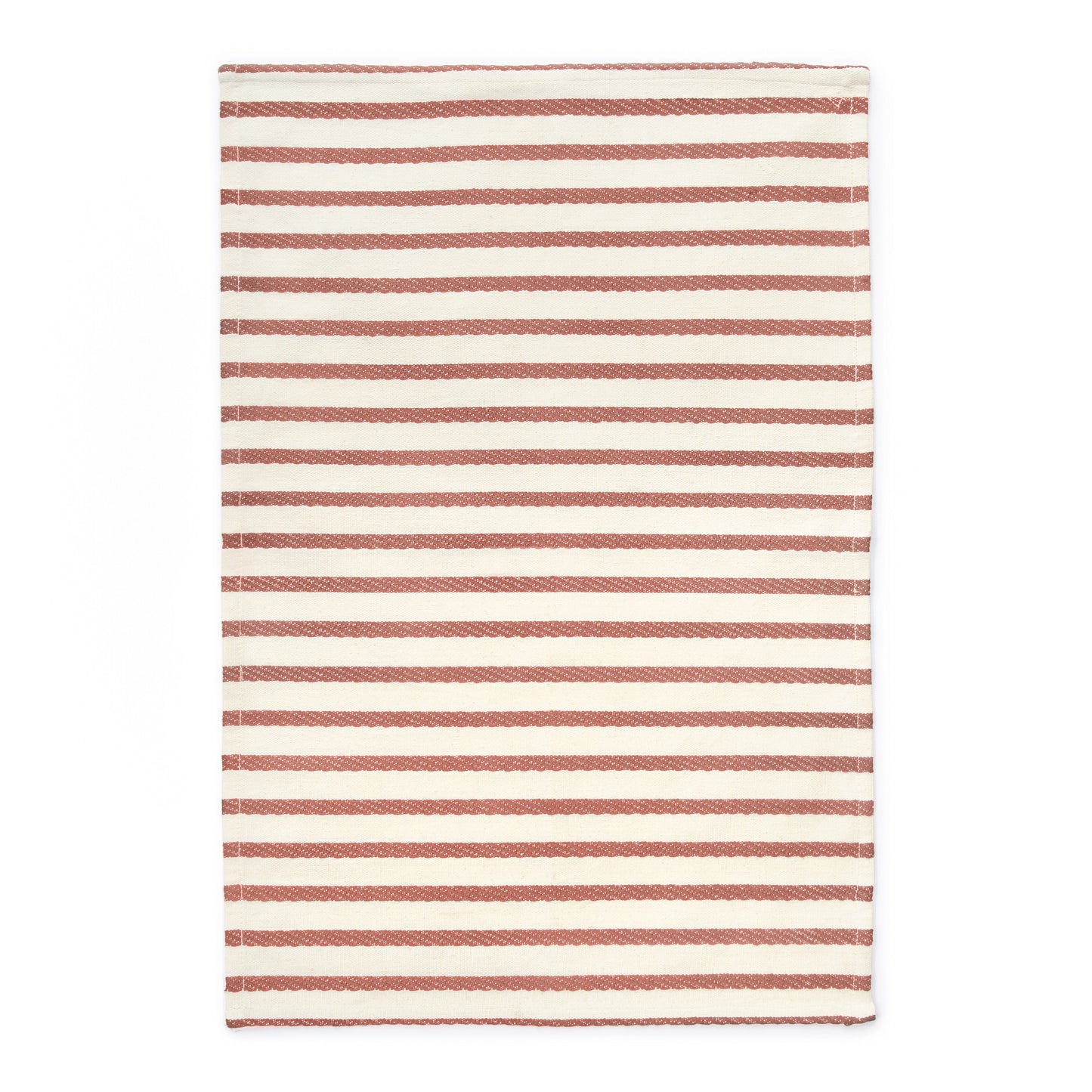 Tea towel stripes, terracotta, pack of 2