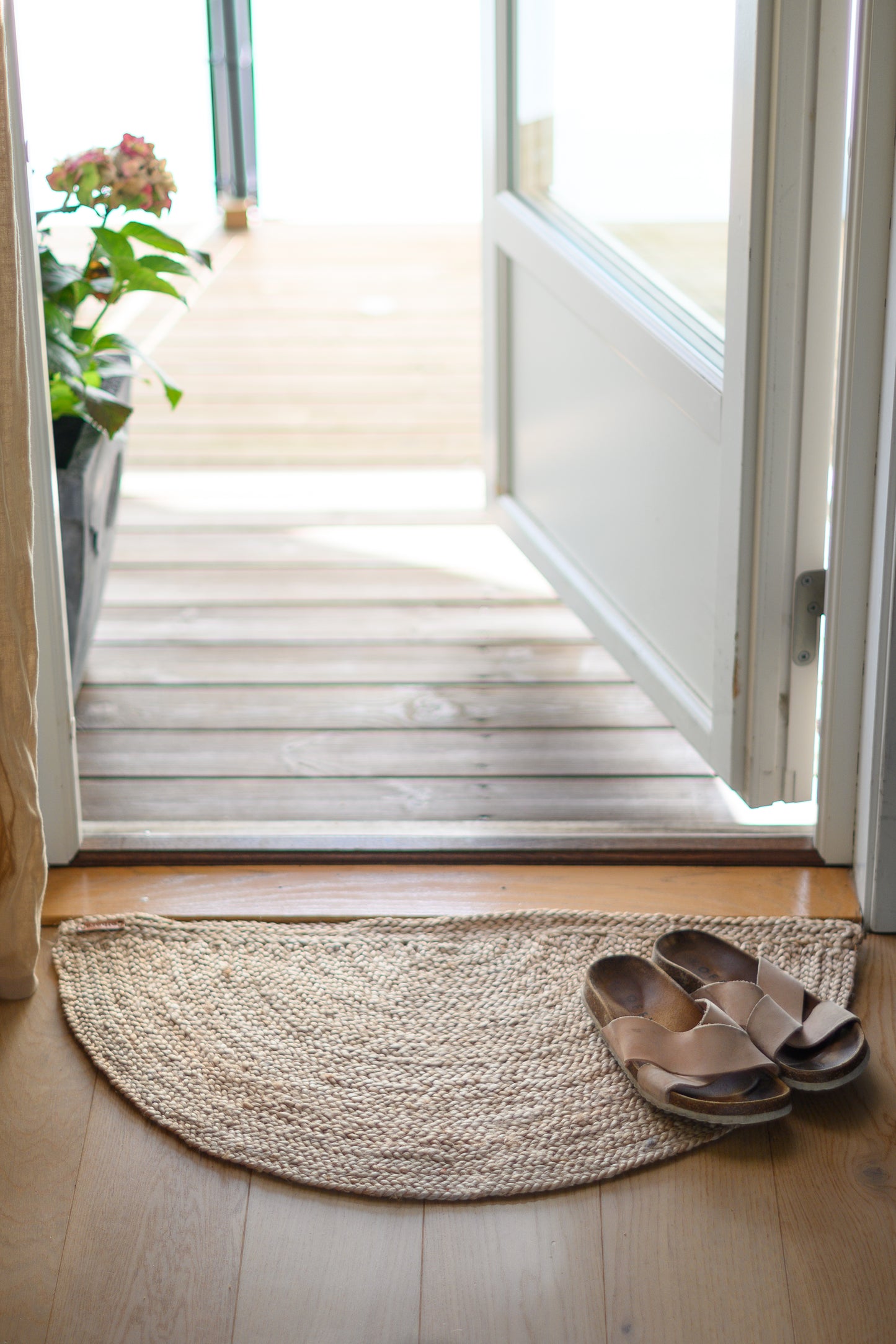 Jute Doormat, Half Circle
