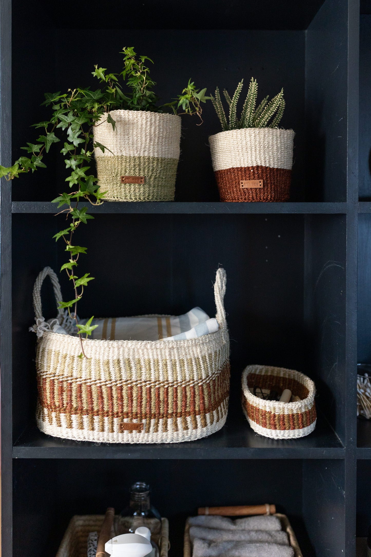 Large Oval Basket, Multi-Color