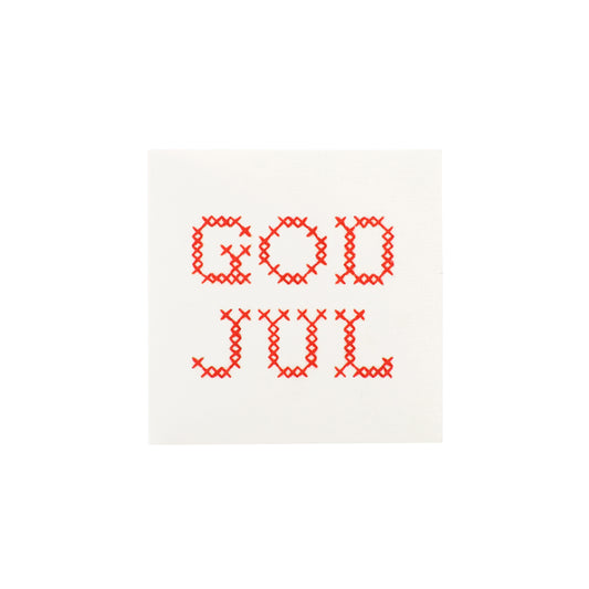 Embroidered Christmas Card “God Jul”