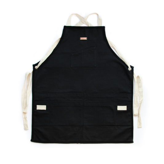 Workshop Apron Black/White