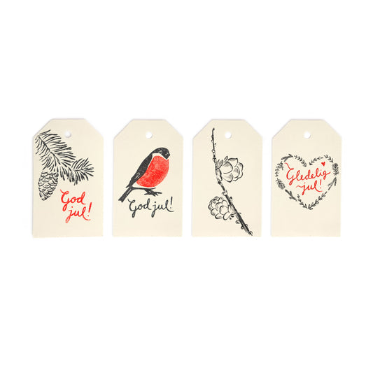 Christmas Gift Tag, Pack of 4 (Norwegian)