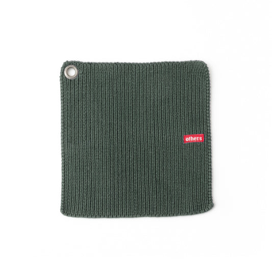 Knitted Potholder, green