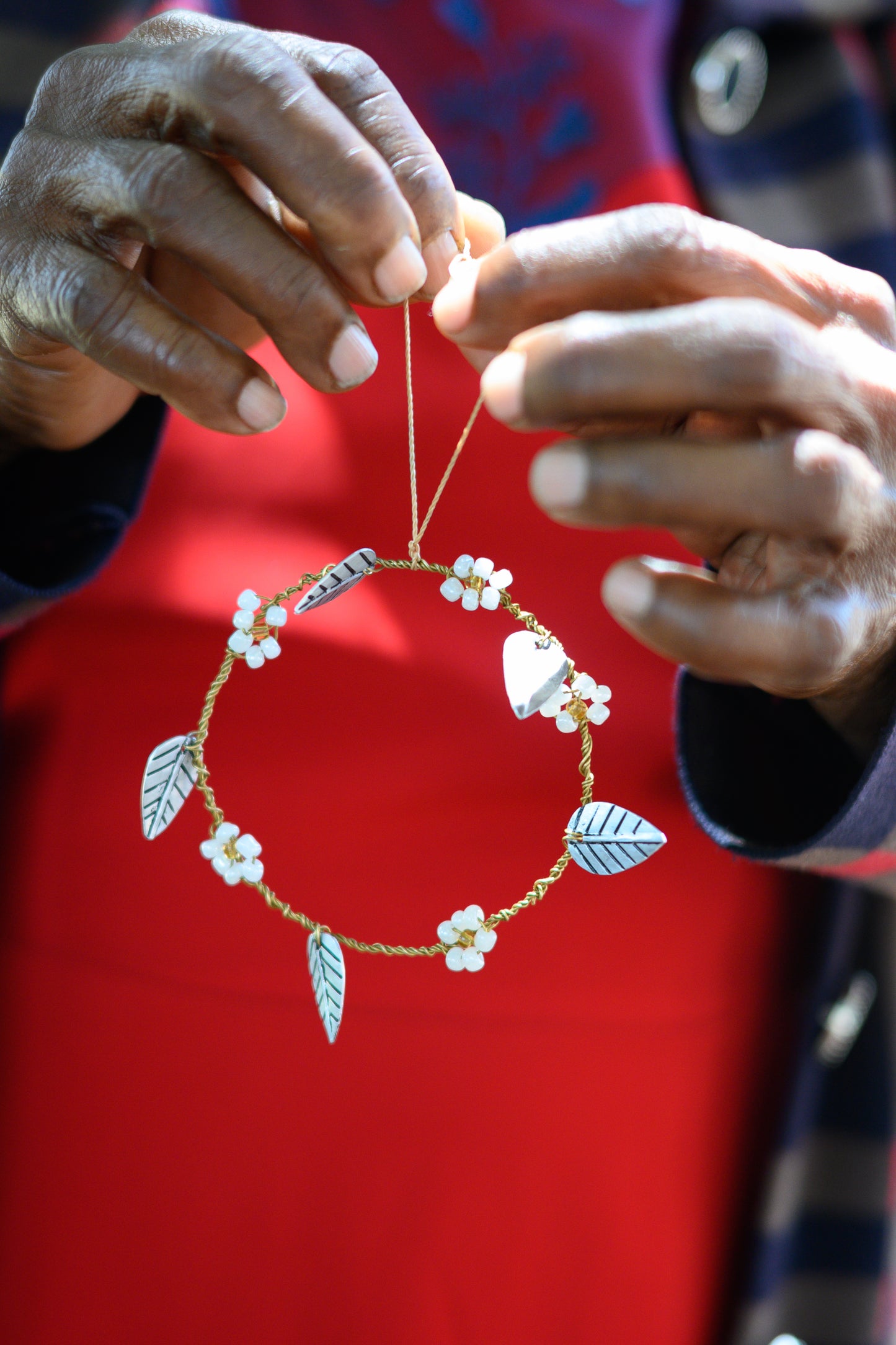Beaded wreath