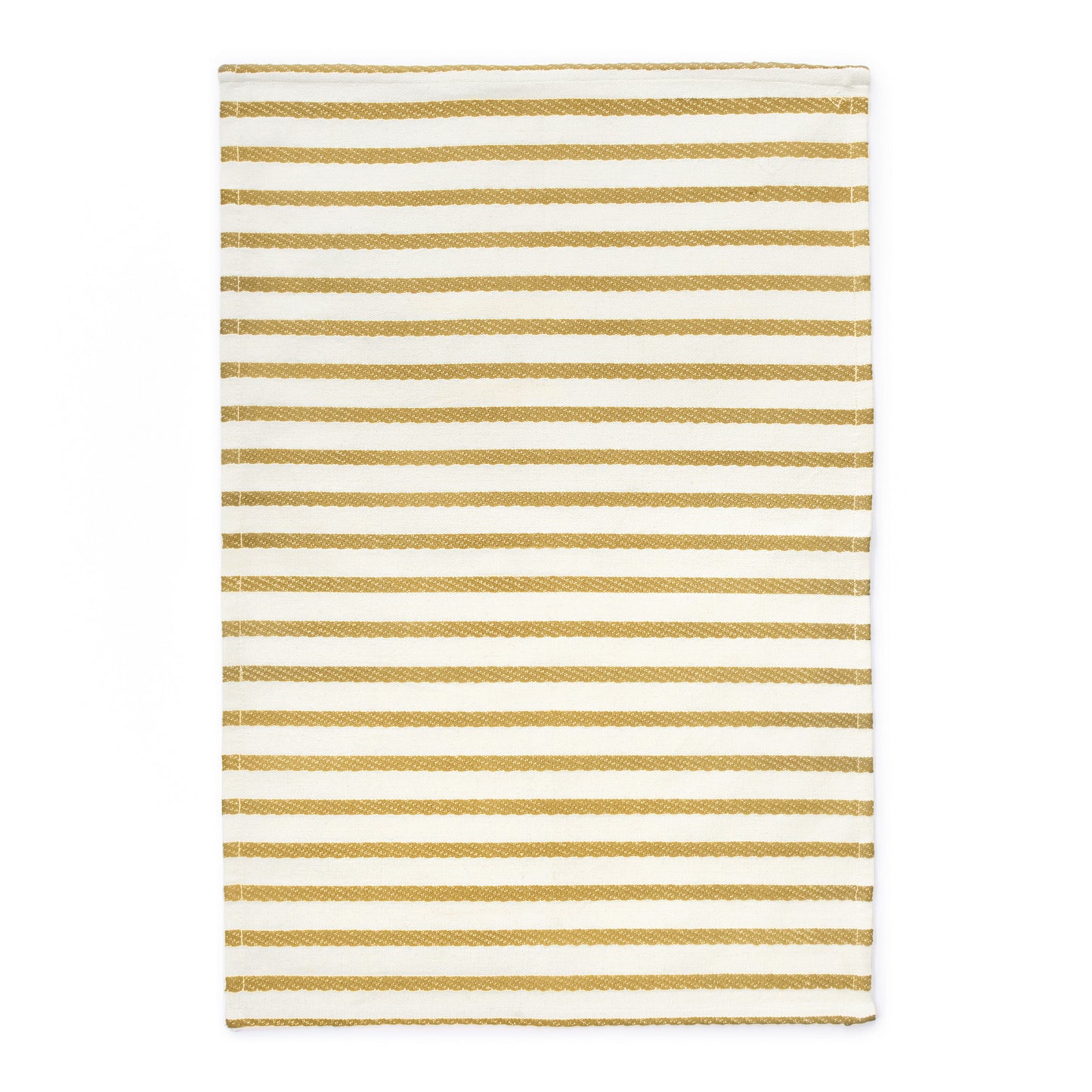 Tea towel stripes, yellow, pack of 2