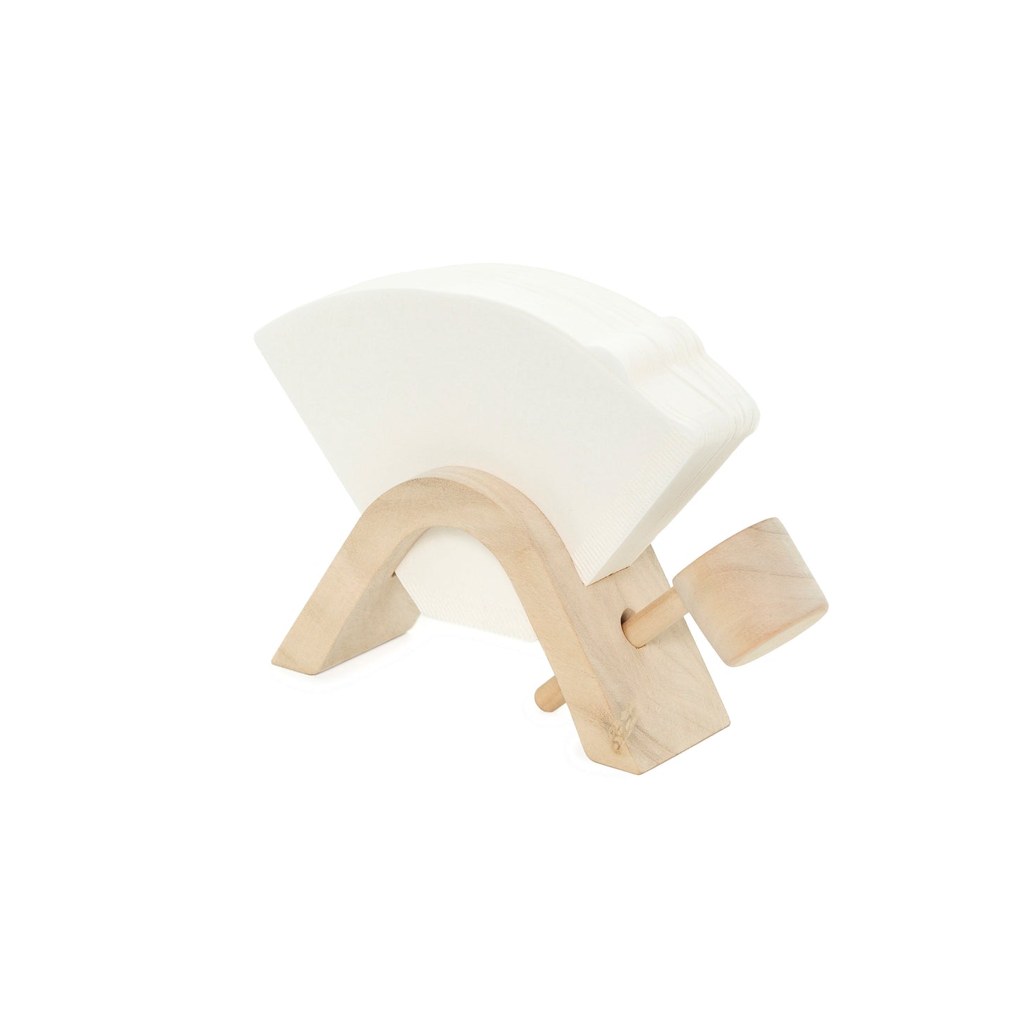 Wooden Coffee Filter Holder + Spoon