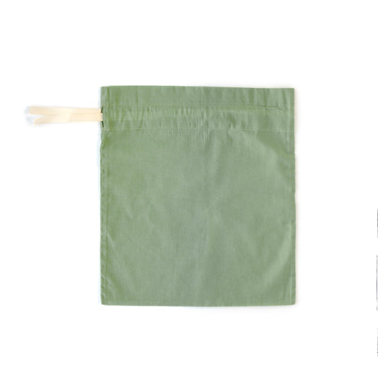 Reusable gift bag, green