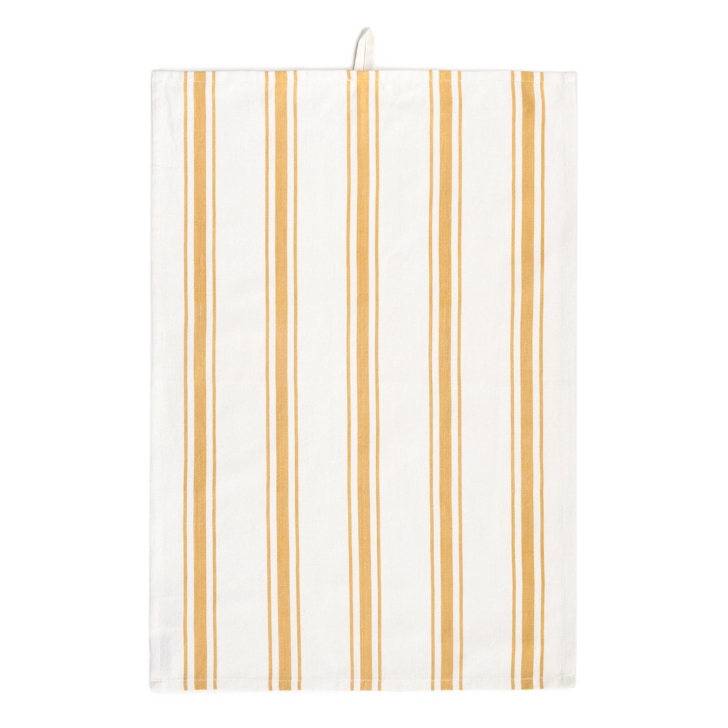Tea towel vertical stripes - yellow single pack