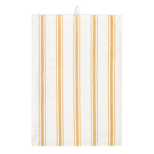 Tea towel vertical stripes - yellow single pack