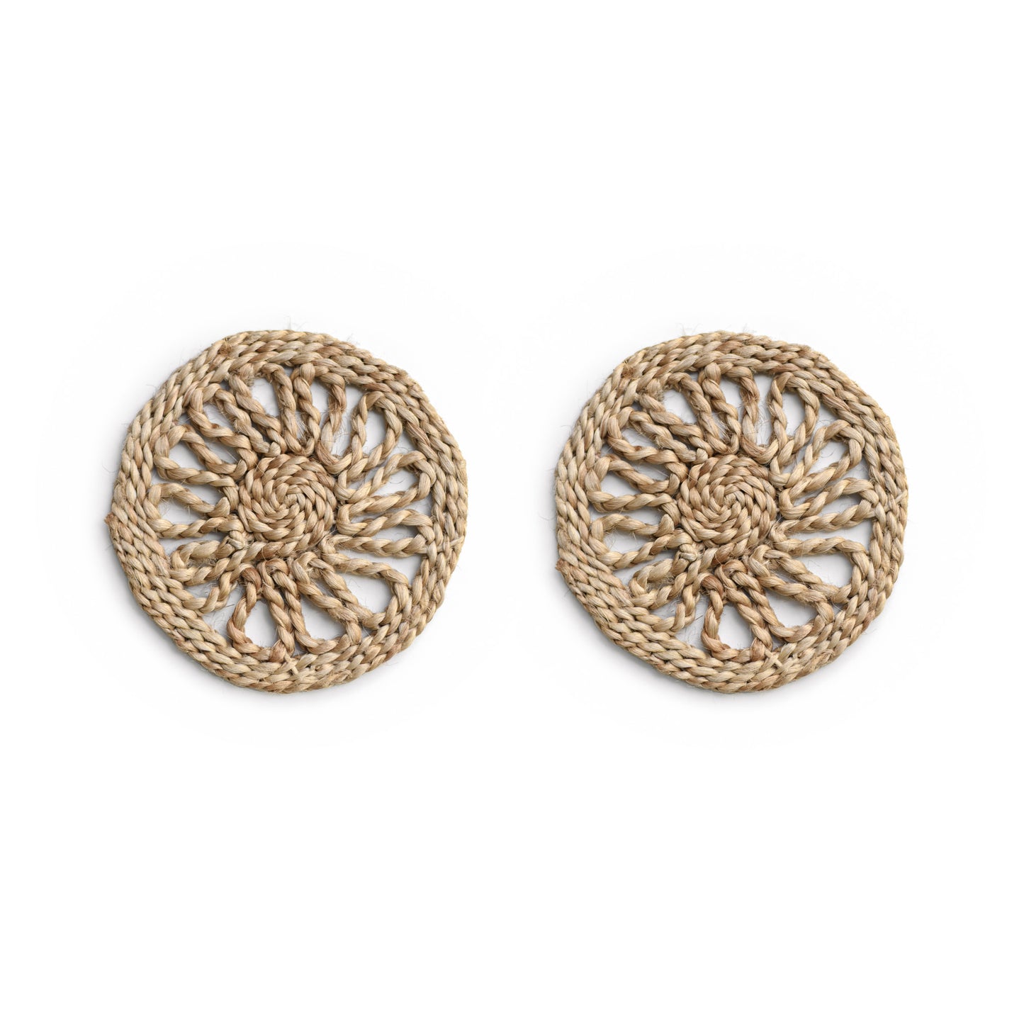 Coaster with border - jute pack of 2