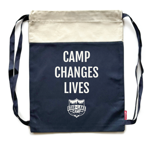 Custom order- Camp changes lives drawstring bag