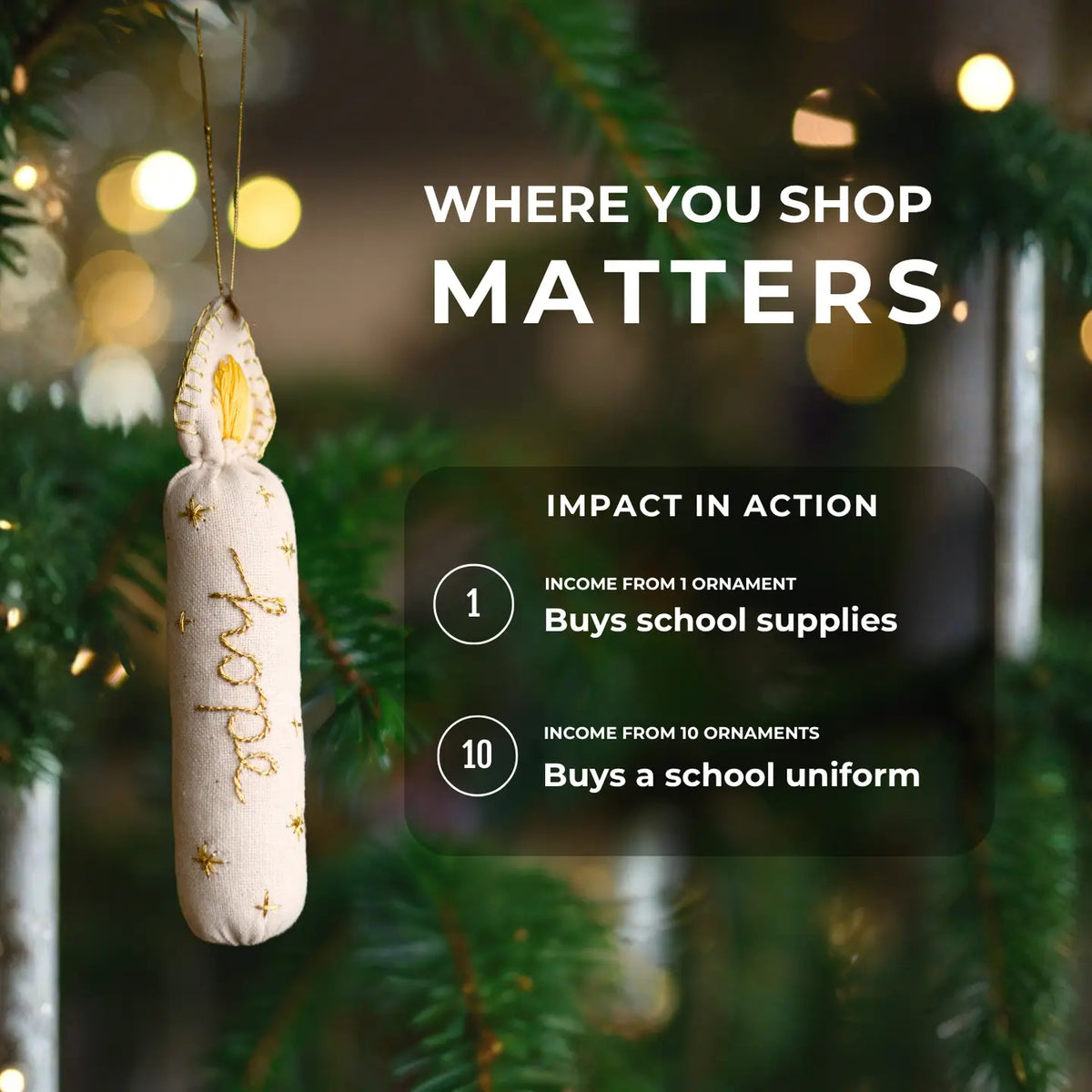 Candle of Hope Ornament
